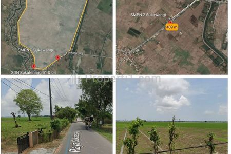 Jual Tanah 150 Hektar SHM Murah di Sukatenang, Sukawangi, Bekasi, Jawa Barat