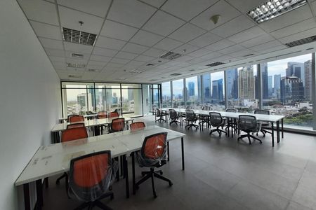 Disewakan Office Space Furnished 120 m2 di Cyber 2 Tower Kuningan