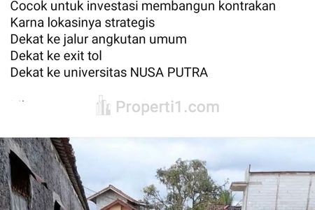 Dijual Sawah Luas 483 m2 di Cibolang Cisaat Sukabumi