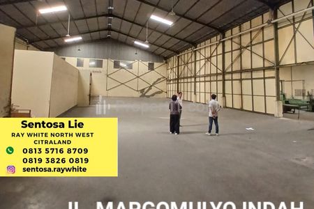 Jual Murah Gudang Margomulyo Indah - Buntaran - Tandes - Surabaya - Plus Ada 7 Ruang Kantor - Surat SHM - Lokasi Bagus - Harga Rp 10 Juta/m2