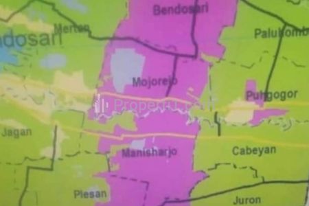 Dijual Tanah Mumer Zona Merah Terketak di Bendosari, Sukoharjo