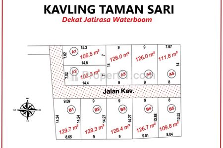 Jual Tanah Kavling Posisi Hook di Taman Sari Setu Bekasi, Hanya 1 Jutaan Per m2, Bisa Cicilan 12x Bunga 0%