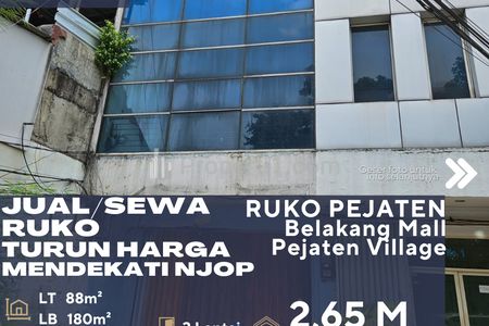 Dijual / Disewakan Ruko Pejaten Office Park Dekat Pejaten Village Mall