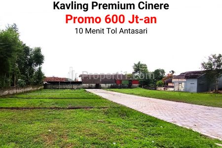 Dijual Tanah Kavling Perumahan Akses Tol Antasari Dekat Mall Cinere Depok