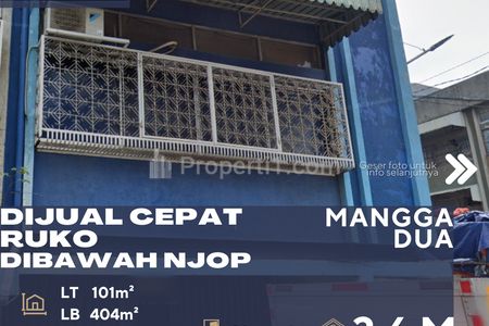 Dijual Ruko 4 Lantai Harga di Bawah NJOP di Daerah Mangga Dua Jakarta Barat