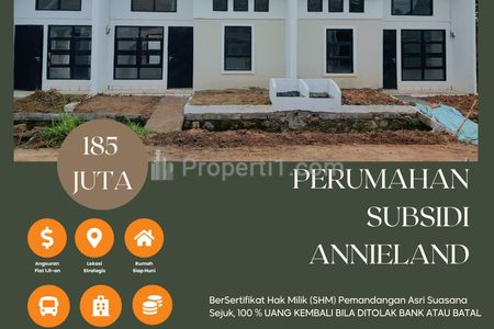 Dijual Rumah Subsidi, Harga Mulai dari Rp 185 Jutaan di Cisoka Tangerang
