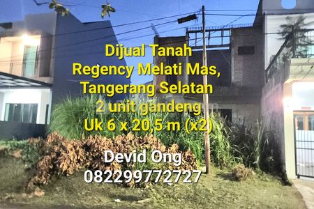 Dijual Tanah Murah Regency Melati Mas, Tangerang Selatan