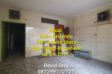 Dijual Ruko Grisenda 3 Lantai, PIK Jakarta Utara