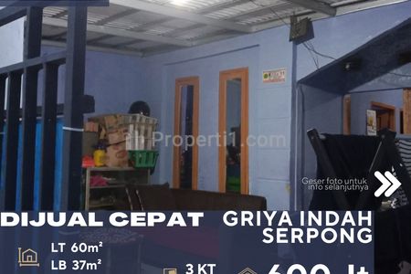 Dijual Rumah Dalam Komplek Griya Indah Serpong di Gunung Sindur Bogor