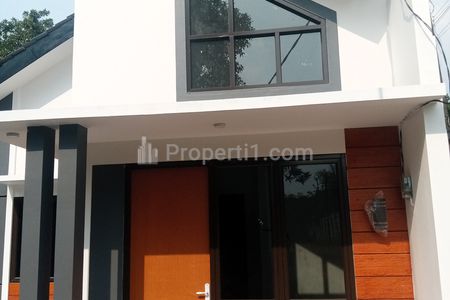 Jual Rumah Baru Model Cluster Modern Minimalis Lokasi Super Strategis di Pinggir Jalan Abis Daerah Pengasinan Depok