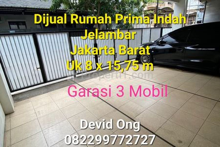 Dijual Rumah 2 Lantai di Prima Indah Jelambar Jakarta Barat