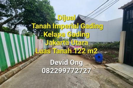 Jual Tanah Siap Bangun di Perumahan Imperial Gading, Kelapa Gading Jakarta Utara