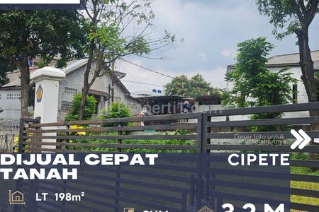Jual Tanah Kavling Lokasi Sangat Strategis Jarang Ada di Cipete Jakarta Selatan
