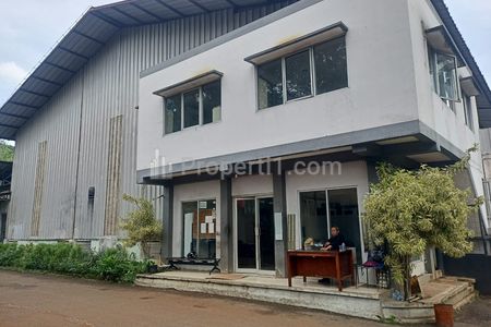 Jual Murah Gudang SHM Luas 6000 m2, Bangunan 3000 m2 di Raya Sirkuit Sentul, Bogor, Jawa Barat