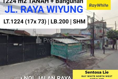 Dijual Tanah + Bangunan Nol Jalan Raya Wiyung Dekat Showroom Wuling Komersial Area Cocok Buat Segala Usaha di Surabaya