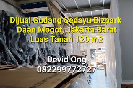 Dijual Gudang Sedayu Bizpark Daan Mogot, Jakarta Barat