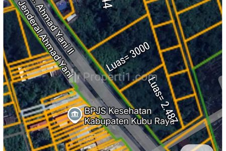 Dijual Tanah Jalan Utama Ayani 2 Kubu Raya, Kota Pontianak, Kalimantan Barat