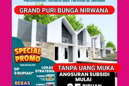 Dijual Rumah di Perumahan Jember Subsidi Terlaris Viral Grand Puri Bunga Nirwana Kampus Dan Royal City Icon Pusat Kota