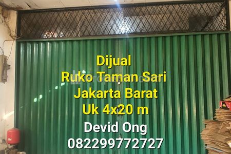 Dijual Ruko Taman Sari 4 Lantai di Jakarta Barat