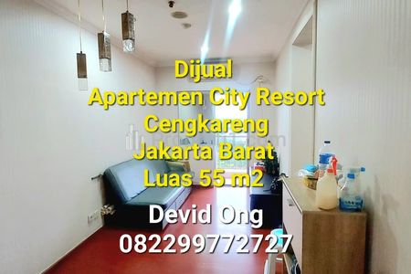 Jual Apartemen City Resort 2+1BR Luas 55 m2 Kondisi Rapih di Cengkareng, Jakarta Barat