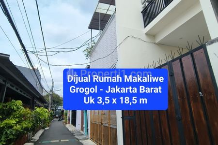 Dijual Rumah Murah Bisa KPR di Makaliwe, Grogol, Jakarta Barat