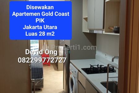 Disewakan Apartemen Gold Coast PIK Studio Furnished di Jakarta Utara