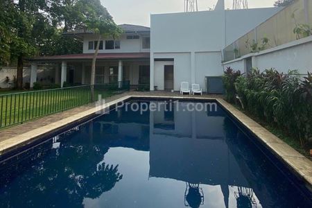For Rent House in Compound, Private Pool & Garden at Lembong House, Cipete Jakarta Selatan