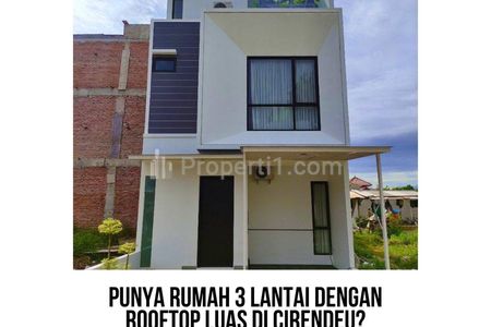 Rumah Dijual di Cirendeu Tangsel Graha Taruma 3 Lantai dengan Rooftop