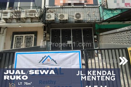 Jual/Sewa Ruko Lokasi Strategis Jl. Kendal Menteng Jakarta Pusat