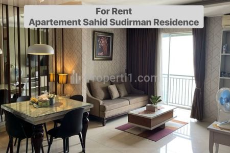 Sewa Apartemen Sahid Sudirman Residence - 2 Bedroom Fully Furnished, Dekat Stasiun MRT Setiabudi Astra, Intiland Tower, Sahid Hospital, dan Satrio