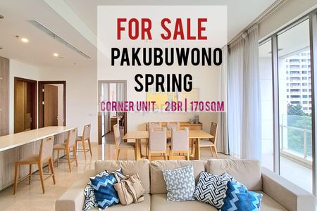 Jual Cepat Apartemen Pakubuwono Spring, 2+1 BR 170sqm Furnished, Limited Corner Unit TERMURAH & Ready To Used, DIRECT OWNER