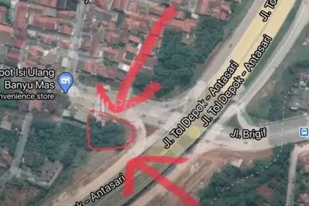 Dijual Tanah di Jalan Brigif Gandul Cinere Depok