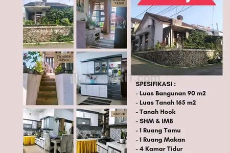 Jual Cepat Harga di Bawah Pasaran Rumah Luas Lokasi Dalam Komplek Sejuk dan Asri Dekat Kota Cimahi, Bandung Barat