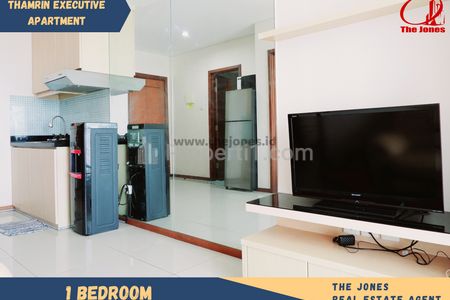 For Rent Apartment Thamrin Executive Residences Jakarta Pusat Dekat Grand Indonesia - 1 Bedroom Fully Furnished & Good View