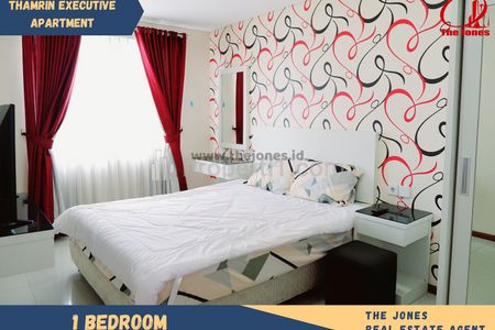For Rent Apartment Thamrin Executive Residences Jakarta Pusat Dekat Grand Indonesia - 1 Bedroom Fully Furnished & Good View