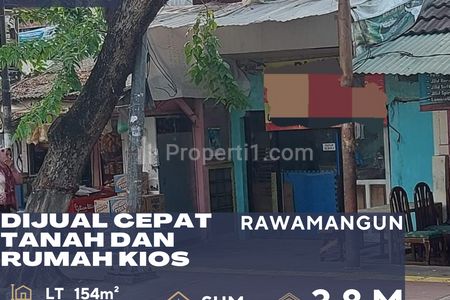 Dijual Tanah Beserta Bangunan di Atasnya Lokasi Sangat Strategis di Rawamangun Jakarta Timur