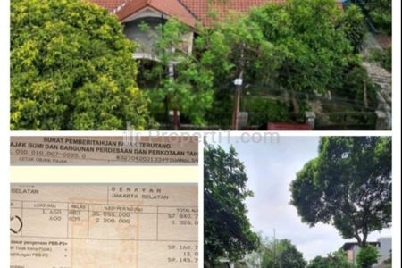 Jual Cepat Murah Rumah Tua SHM Luas 1429 m2 Area Senopati, SCBD, Area Komersil, Kebayoran Baru, Jakarta Selatan