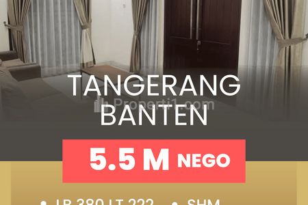 Jual Rumah di Banjar Wijaya Cipondoh Tangerang Banten 3 Lantai Mewah Full Furnished Dekat RSUD Kab Tangerang