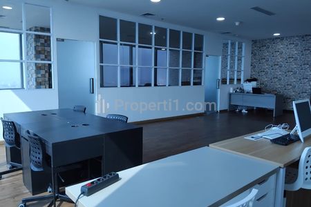 Dijual Ruang Kantor di Soho Capital, Tanjung Duren, Jakarta Barat - Furnished Luas 142,84m2