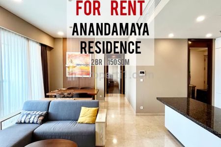 Jual Termurah Apartemen Anandamaya Residence 2BR 150sqm, Furnished Bagus Well Maintained,  Direct Owner - Yani Lim 08174969303