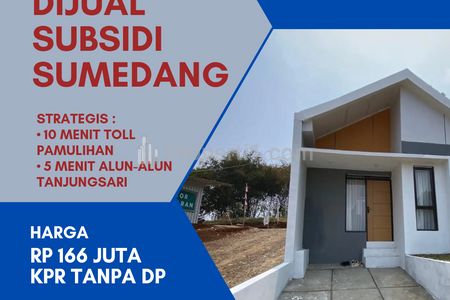 Dijual Rumah Murah Subsidi Tanpa DP Angsuran Flat di Tanjungsari Sumedang, Hanya 10 Menit ke Jatinangor