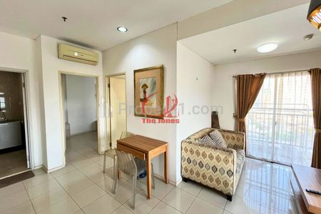 Disewakan Apartemen Cosmo Terrace Thamrin City 2 Kamar Tidur Fully Furnished, Dekat Pasar Tanah Abang, Grand Indonesia, dan Plaza Indonesia