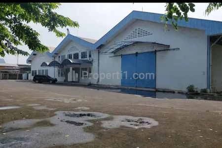 Sewa Gudang Harga Sewa Sudah Termasuk PPh, Luas 1,1 Hektar Bangunan 1 Hektar di Jalan Raya Imam Bonjol, Nusa Jaya, Karawaci, Tangerang, Banten