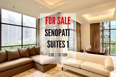 Jual Cepat Apartemen Senopati Suites SCBD, 3BR 191sqm, Furnished Best View Sudirman, Siap Pakai, Direct Owner - Yani Lim 08174969303