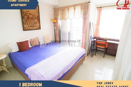 Disewakan Apartemen Cosmo Terrace Thamrin City 1 Kamar Tidur Fully Furnished, Dekat Pasar Tanah Abang, Grand Indonesia, dan Plaza Indonesia