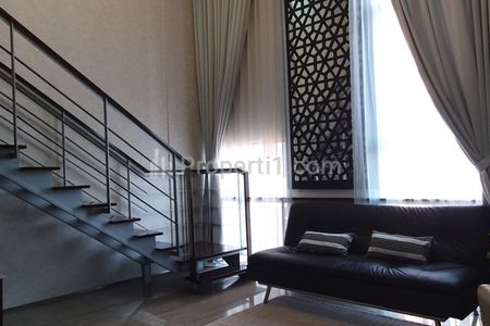 DIJUAL MURAH Apartemen Bellagio Mansion Mega Kuningan 2BR Fully Furnished - Tipe Loft Langsung ke Kolam Renang Dekat ke One Satrio LRT MRT Busway