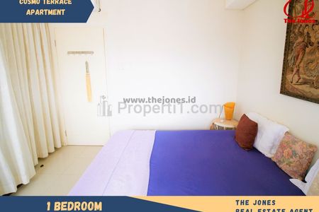 Disewakan Apartemen Cosmo Terrace Thamrin City 1 Kamar Tidur Fully Furnished, Dekat Pasar Tanah Abang, Grand Indonesia, dan Plaza Indonesia