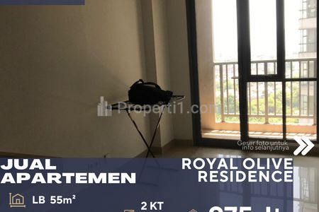 Dijual Murah Apartemen Royal Olive Residence 2BR di Bawah Harga Pasar di Pejaten Jakarta Selatan - Unfurnished