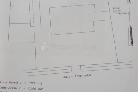 Jual Cepat Tempat Usaha Hitung Tanah, Bekas Bengkel HGB Luas 4972 m2 Bangunan 2056 m2 di Pramuka, Rawasari, Cempaka Putih, Jakarta Pusat