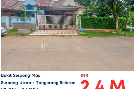 Dijual Rumah MURAH Bukit Serpong Mas di Tangerang Selatan